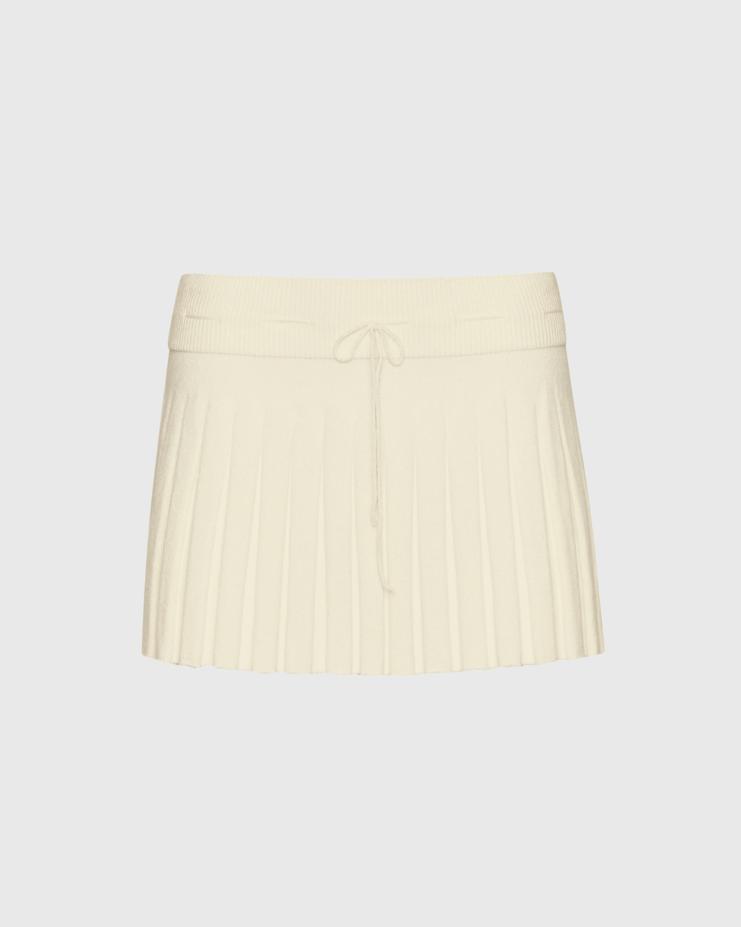 Cream Cloud Mini Skirt