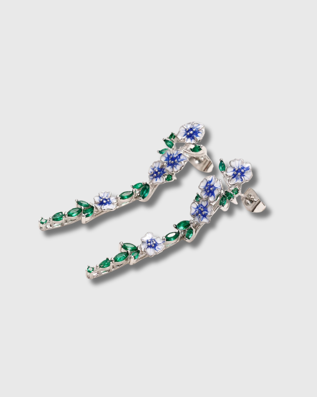 Azul Trumpet Flower Drop Earrings