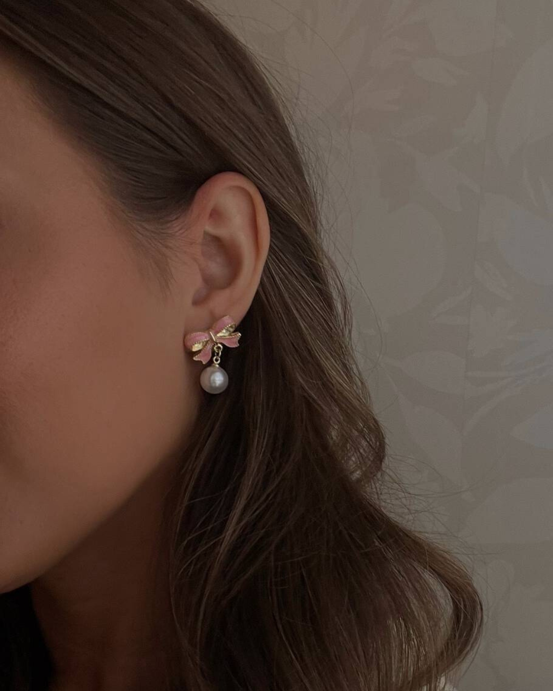 Roseate Pearl Earrings