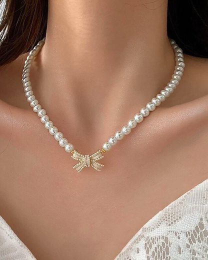 Roseate Pearl Necklace