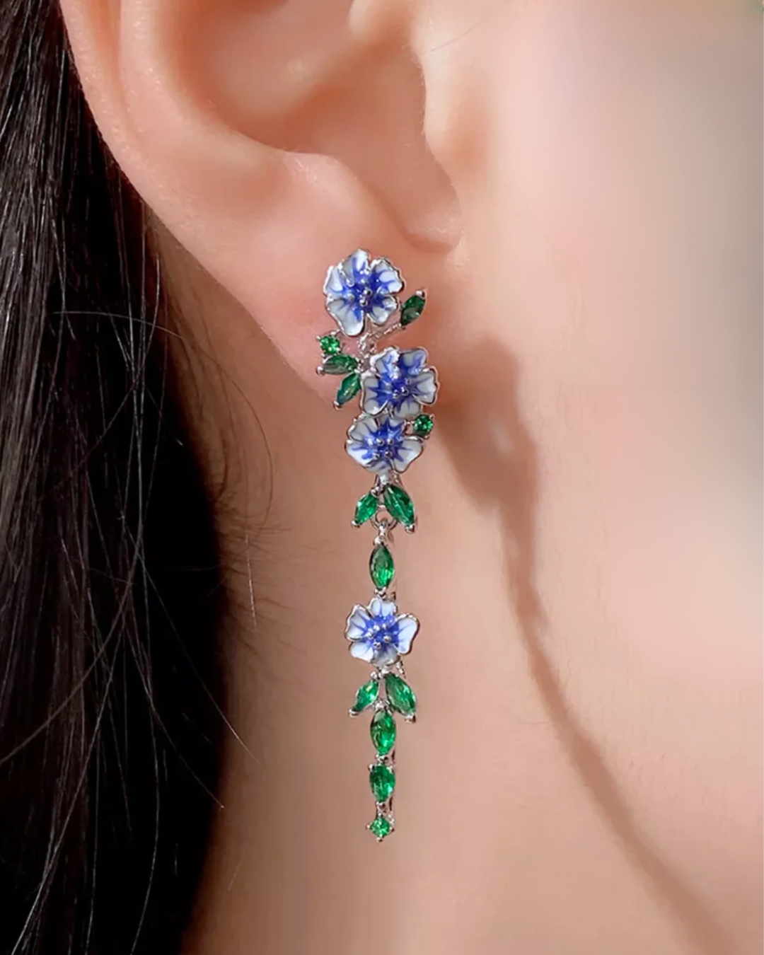 Azul Camellia Drop Earrings