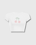 Cherry Rhinestone Baby Tee
