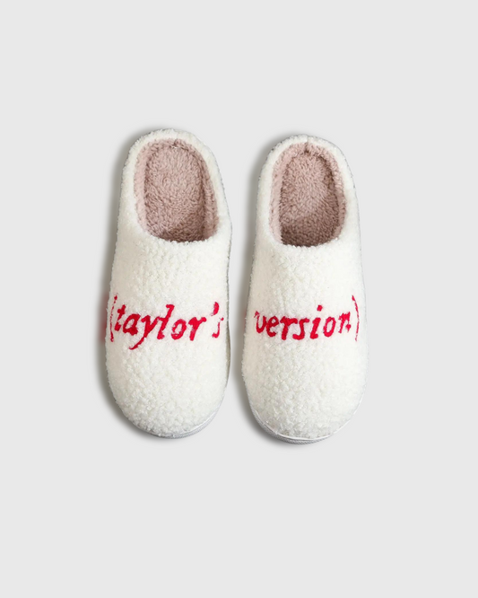 Taylor's Version Plush Slippers