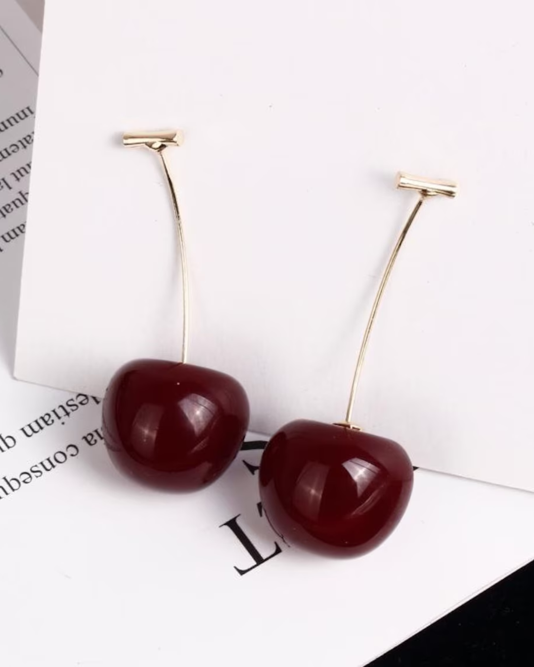 Cherry Drop Earrings