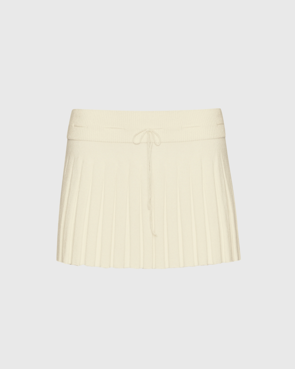 Cream Cloud Mini Skirt