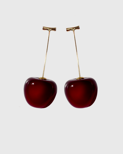 Cherry Drop Earrings