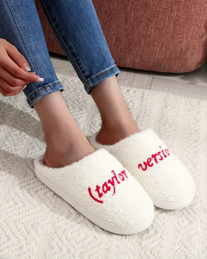 Taylor's Version Plush Slippers