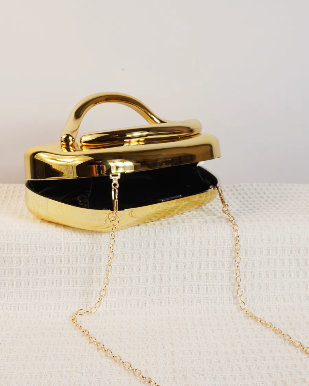 Gold Cherri Clutch Bag