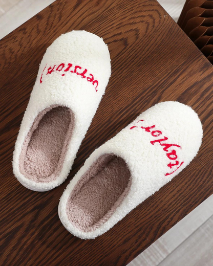 Taylor's Version Plush Slippers
