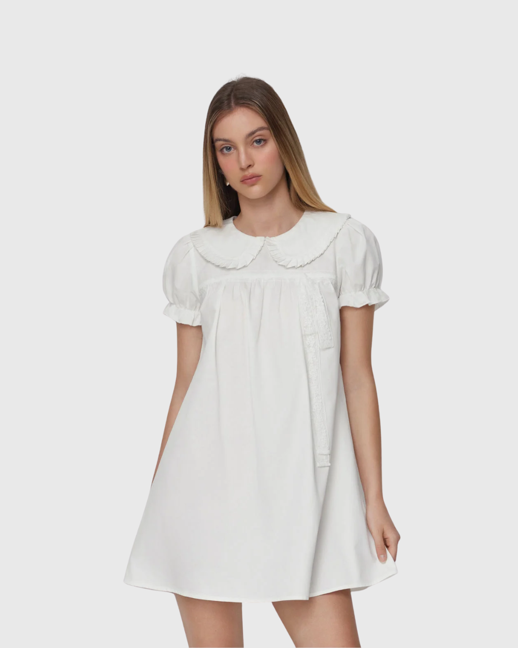 Peter Pan Collar Mini Dress