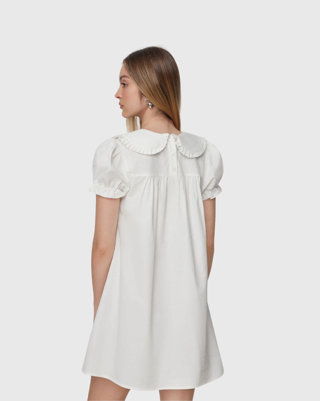 Peter Pan Collar Mini Dress