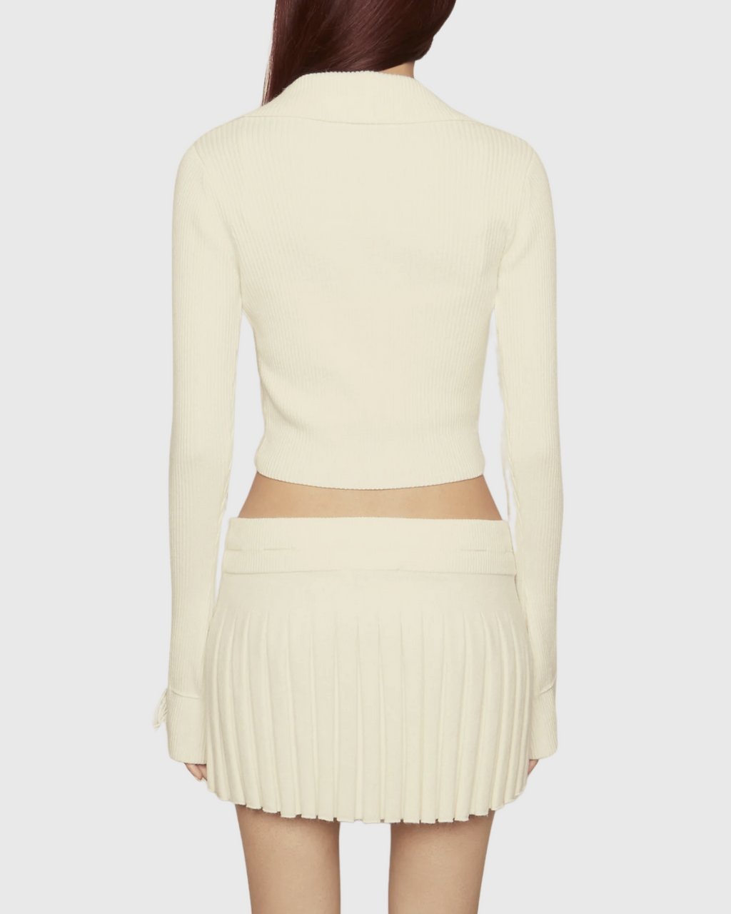 Cream Cloud Mini Skirt